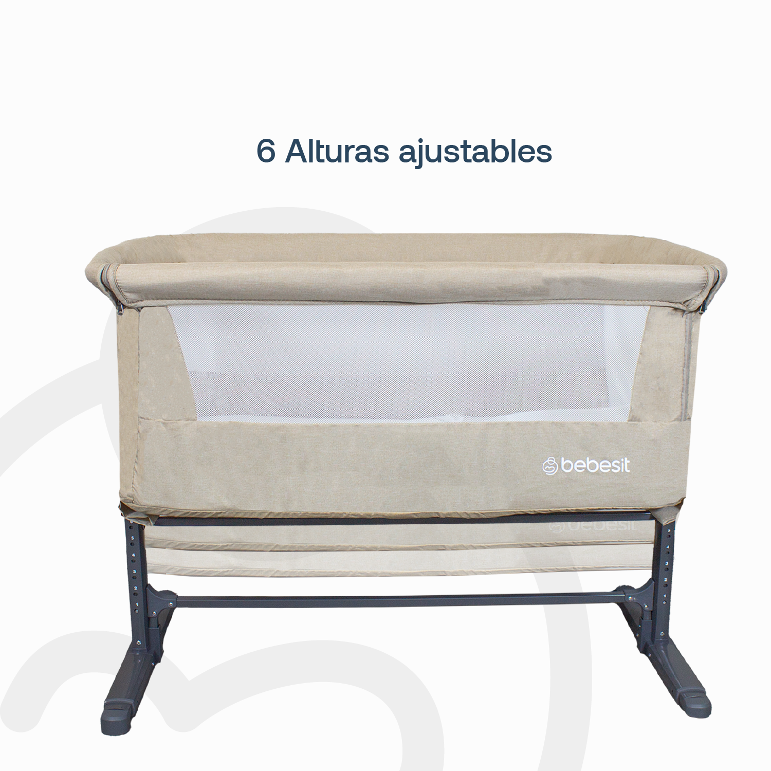 Cuna Colecho con Mosquitero MySide LX Beige Bebesit