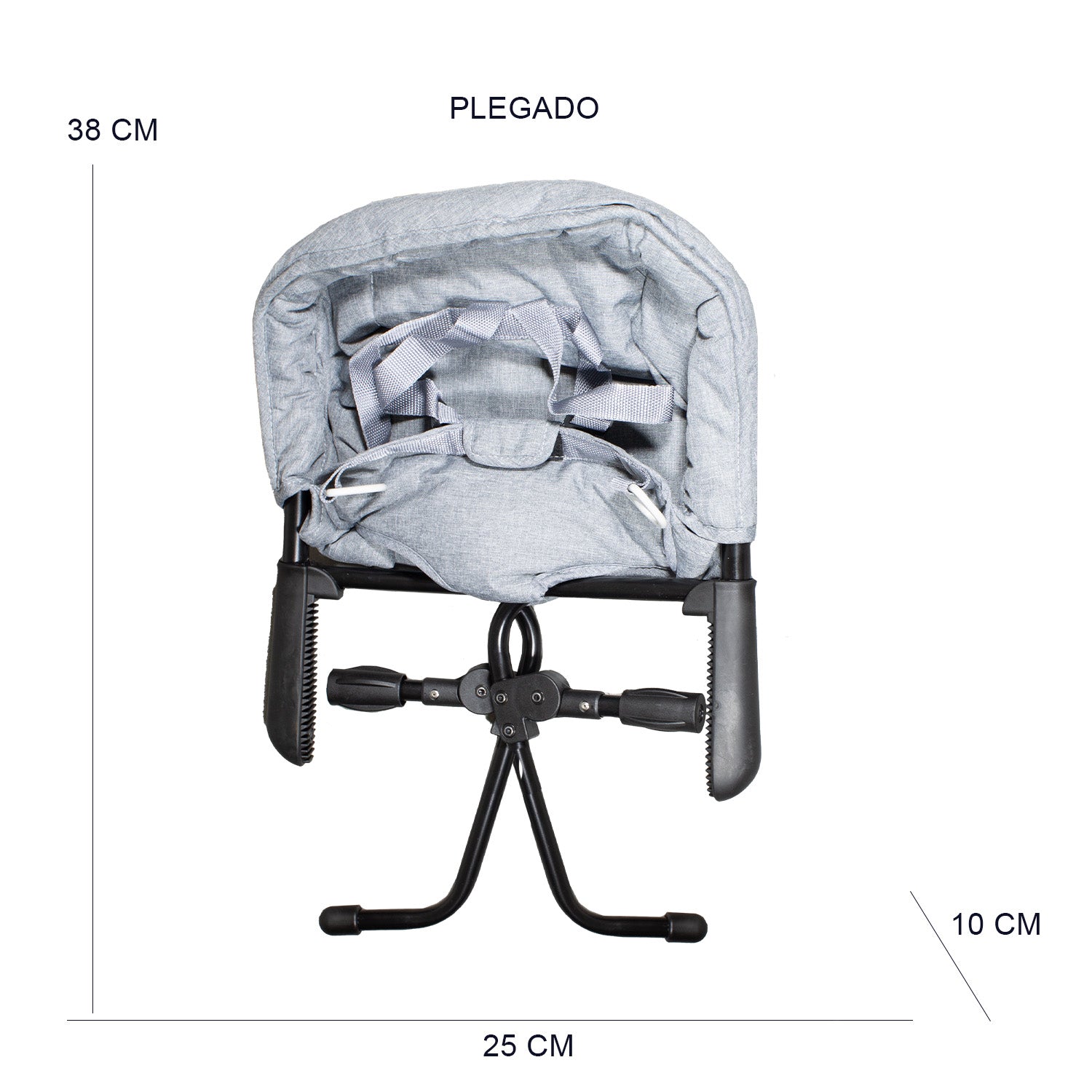 Silla de Comer Eat & Bear Gris Sujeción de Mesa Portable