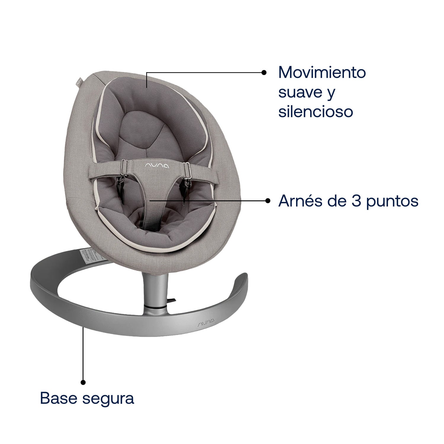 Baby Bouncer Leaf Grow Quartz Nuna