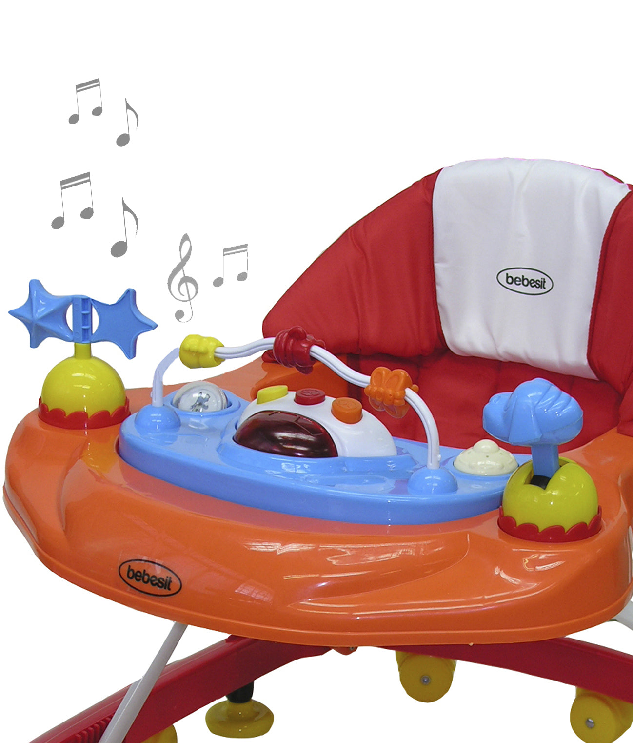 Andador Musical Airbus Naranja