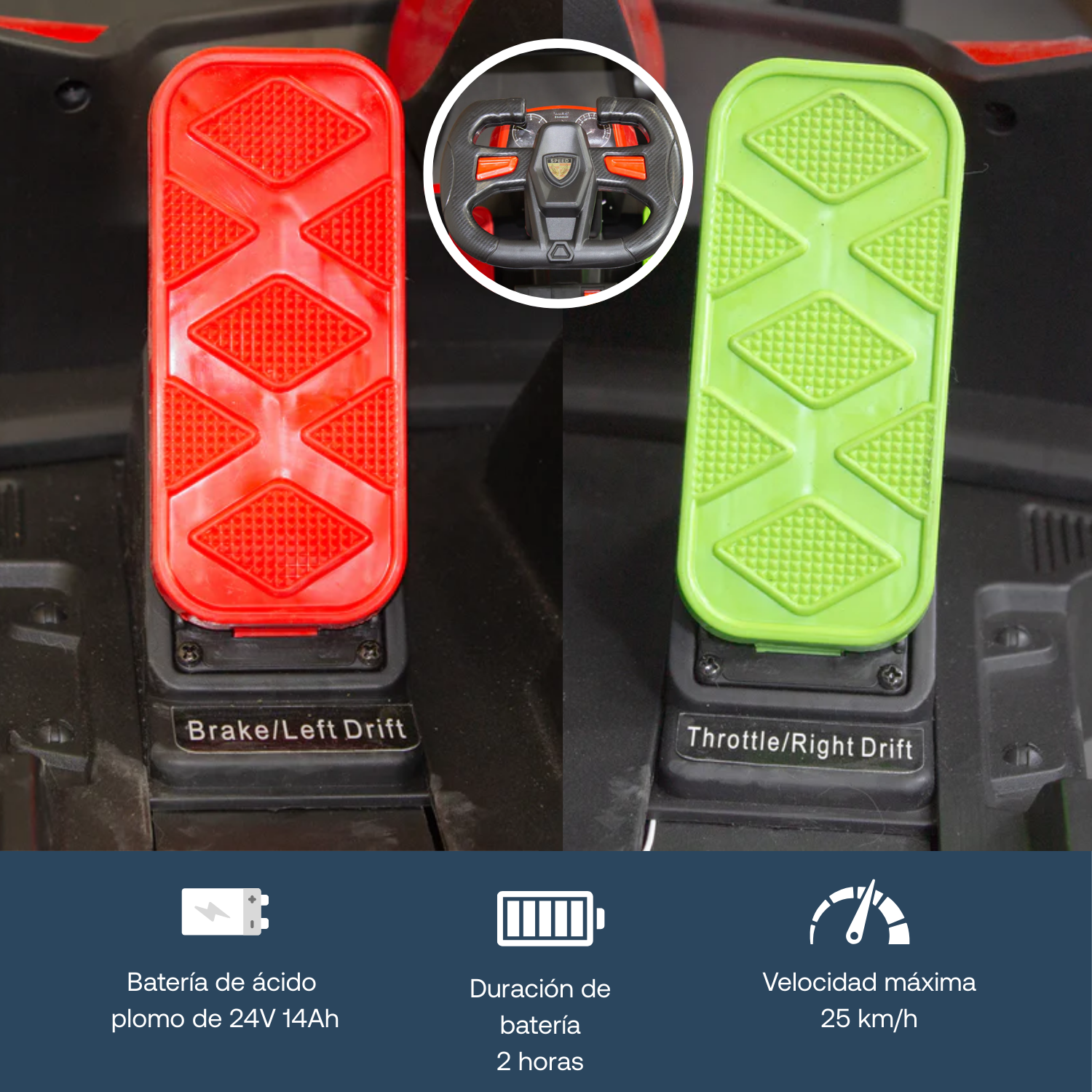 Auto Eléctrico F1 Drift Full Performance Niño Niña Rojo