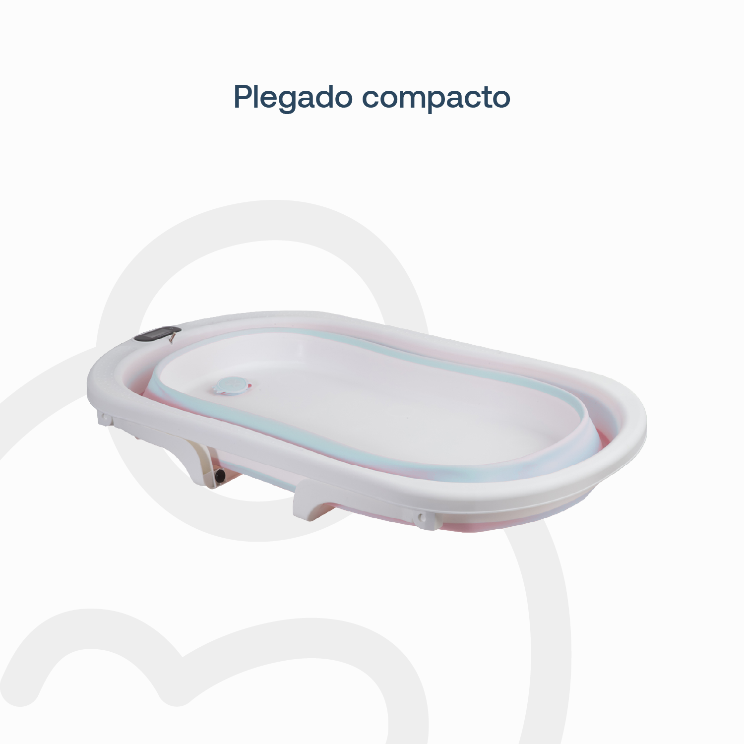 Bañera Plegable Bebe con Hamaca Jelly Gris