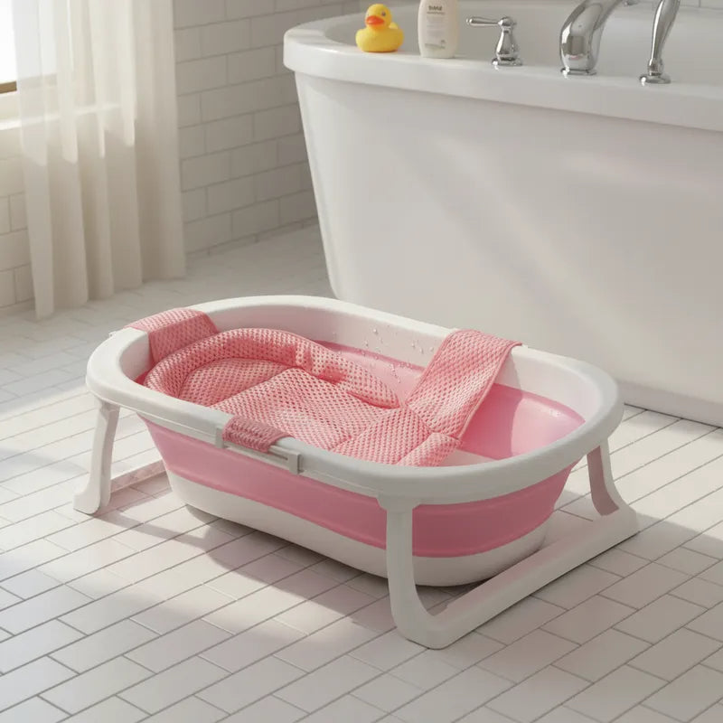 Bañera Jelly con Hamaca Rosa