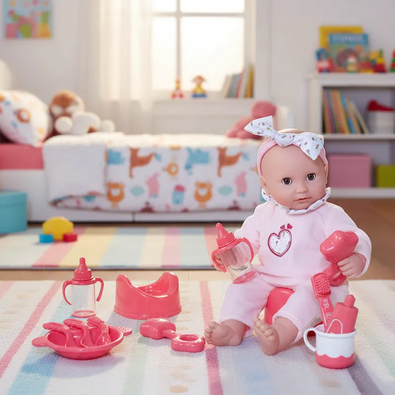 Muñeca Bebe Olivia 42cm con accesorios