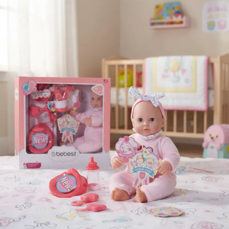 Muñeca Bebe Olivia 42cm con accesorios