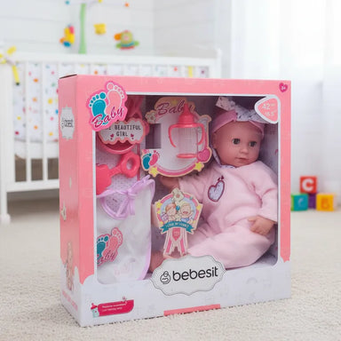 Muñeca Bebe Luna 42cm con accesorios