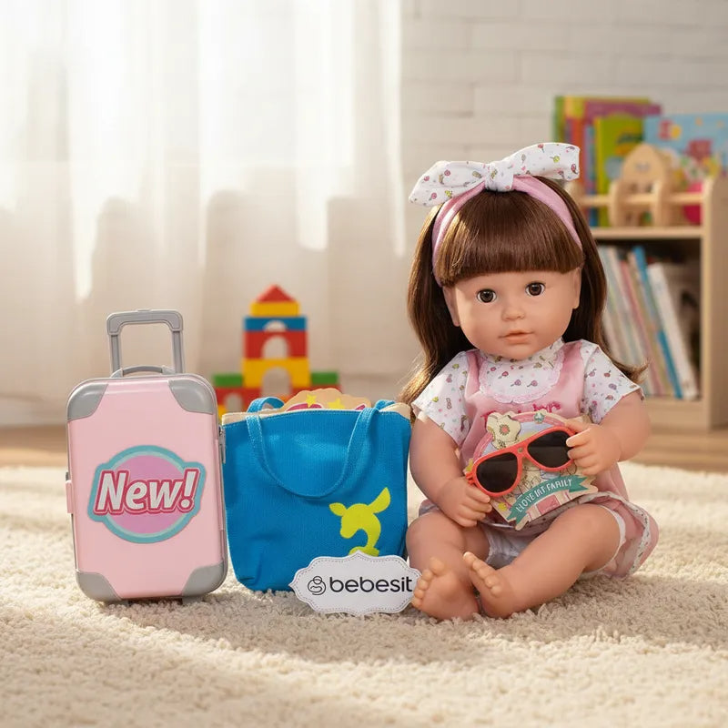 Muñeca Bebé Sofía con Cuna y Accesorios