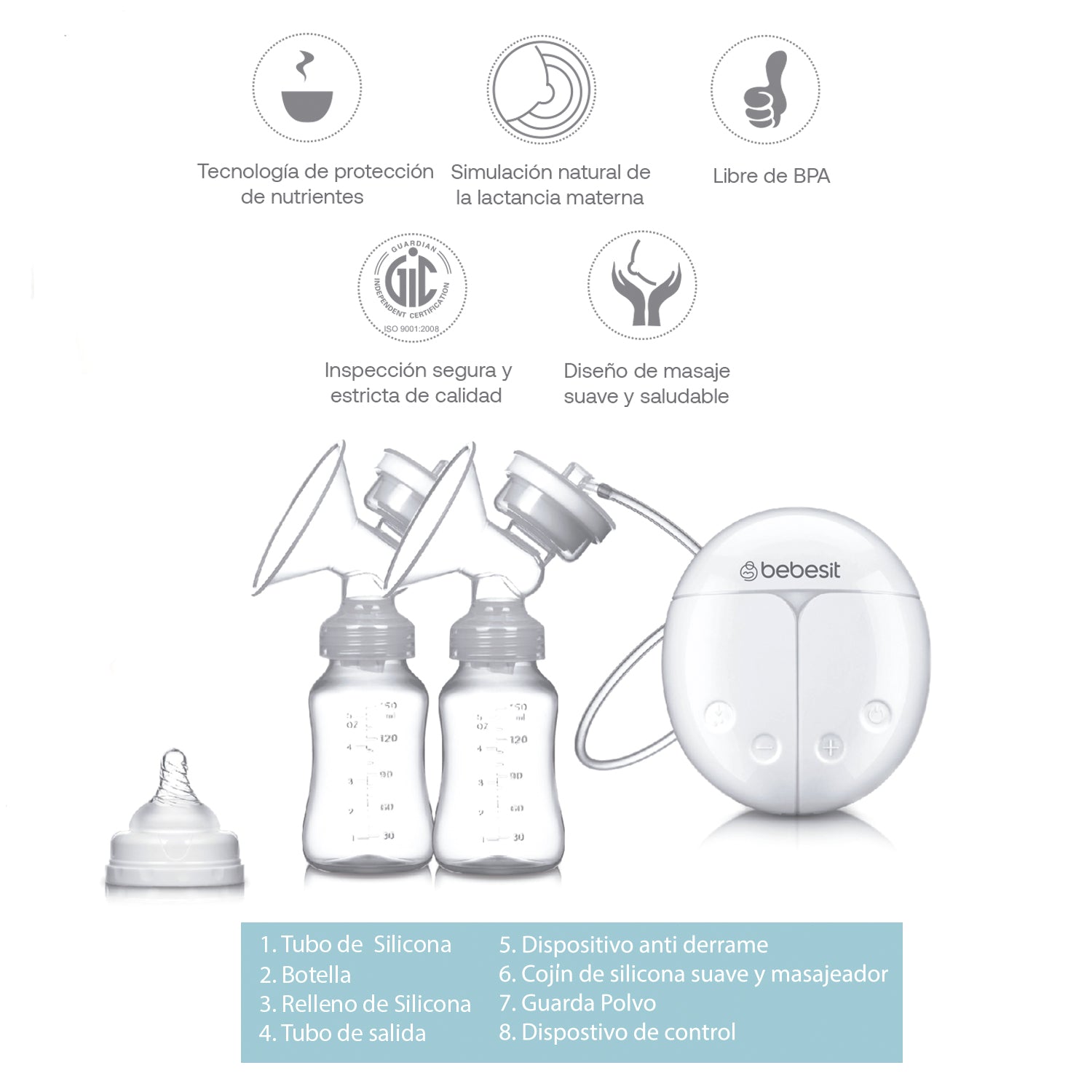 Extractor de leche Eléctrico Advance Natural Care