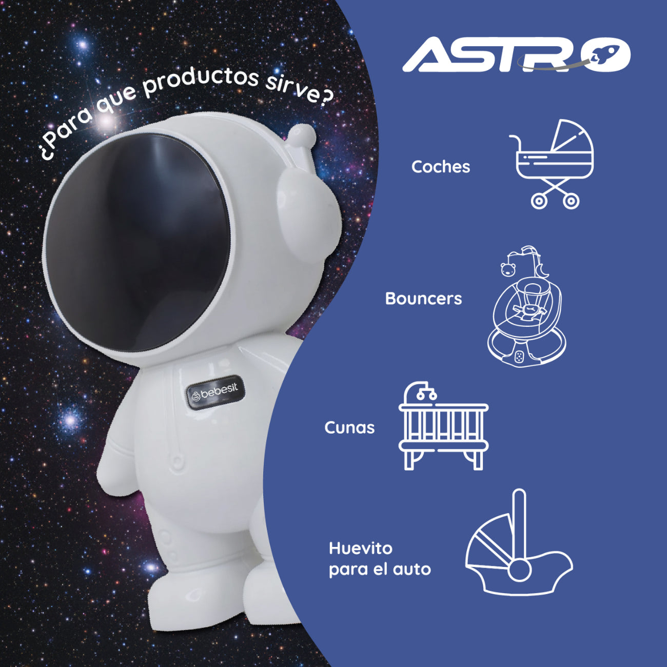 Astro Pro Mecedor Recargable USB-C
