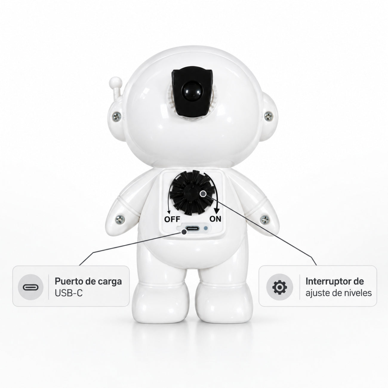 Astro Pro Mecedor Recargable USB-C