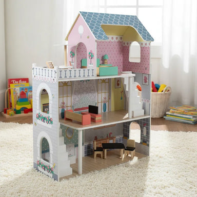 Casa de Muñecas + Muebles Madera Montessori Princesas