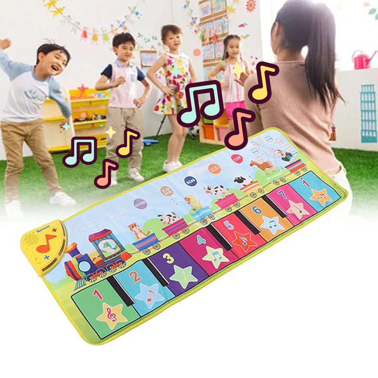 Alfrombra musical Bebe Piano Granja educativa Bebe