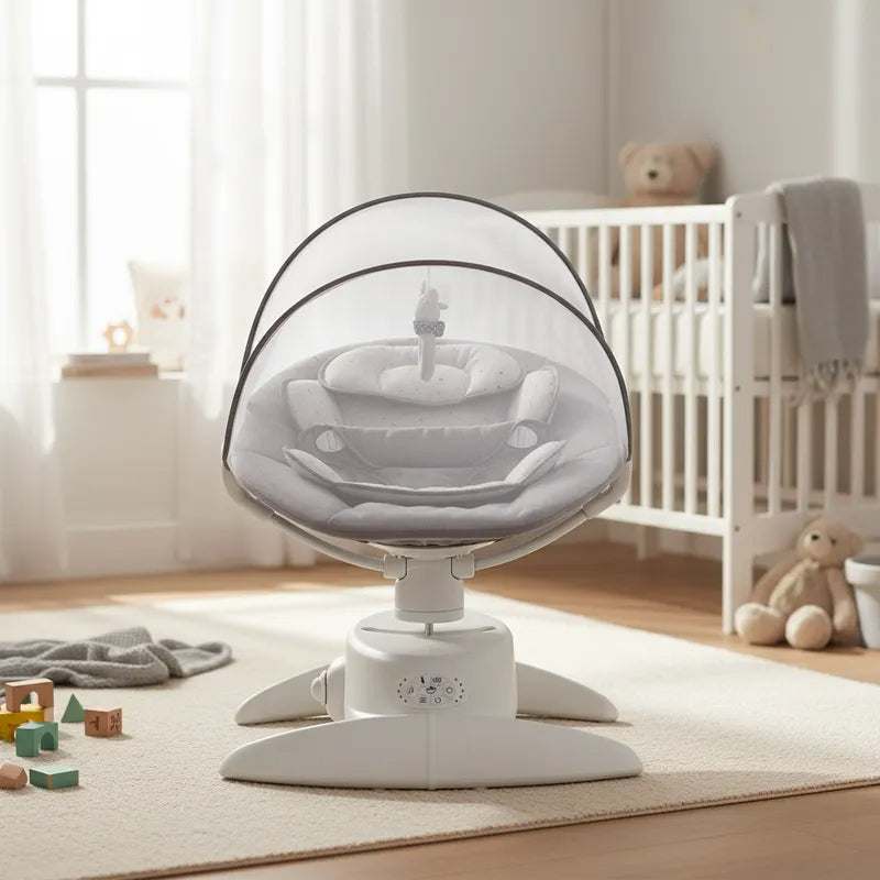 Silla Nido Bouncer 3D Swing Rocker Gris