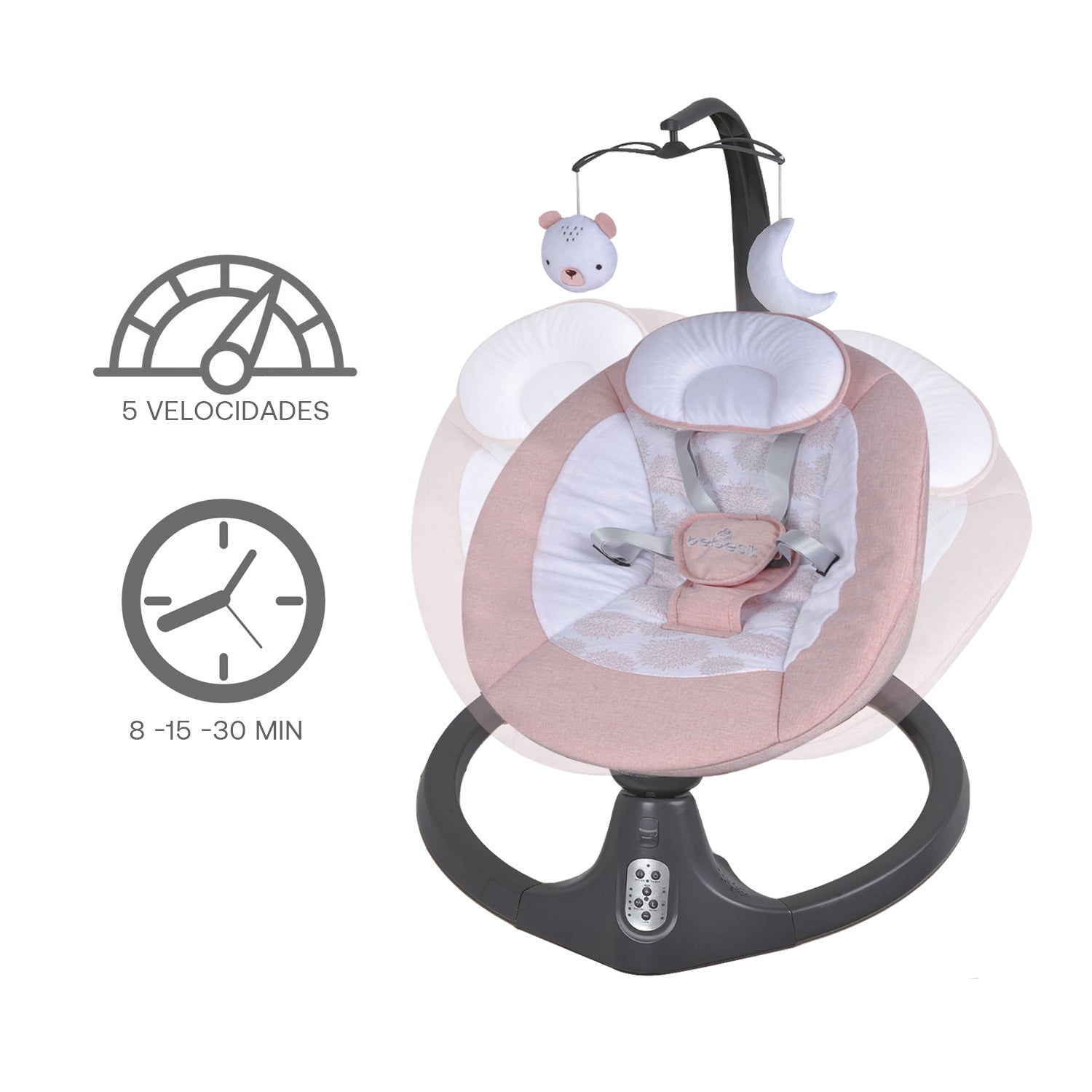 Silla Nido Baby Swing Rosado