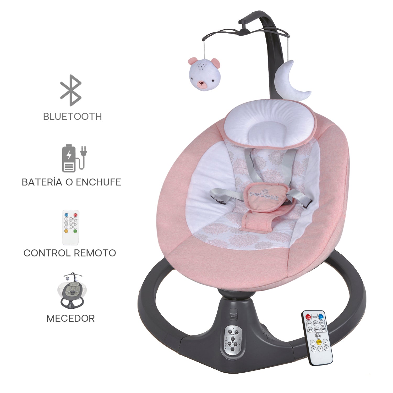 Silla Nido Baby Swing Rosado