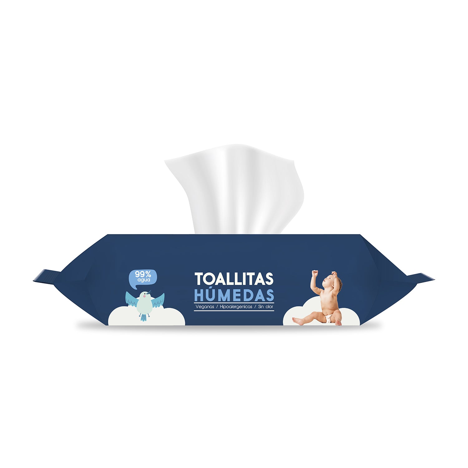 Wipes Toallitas Humedas Pack 4x60 240 unidades BeWater