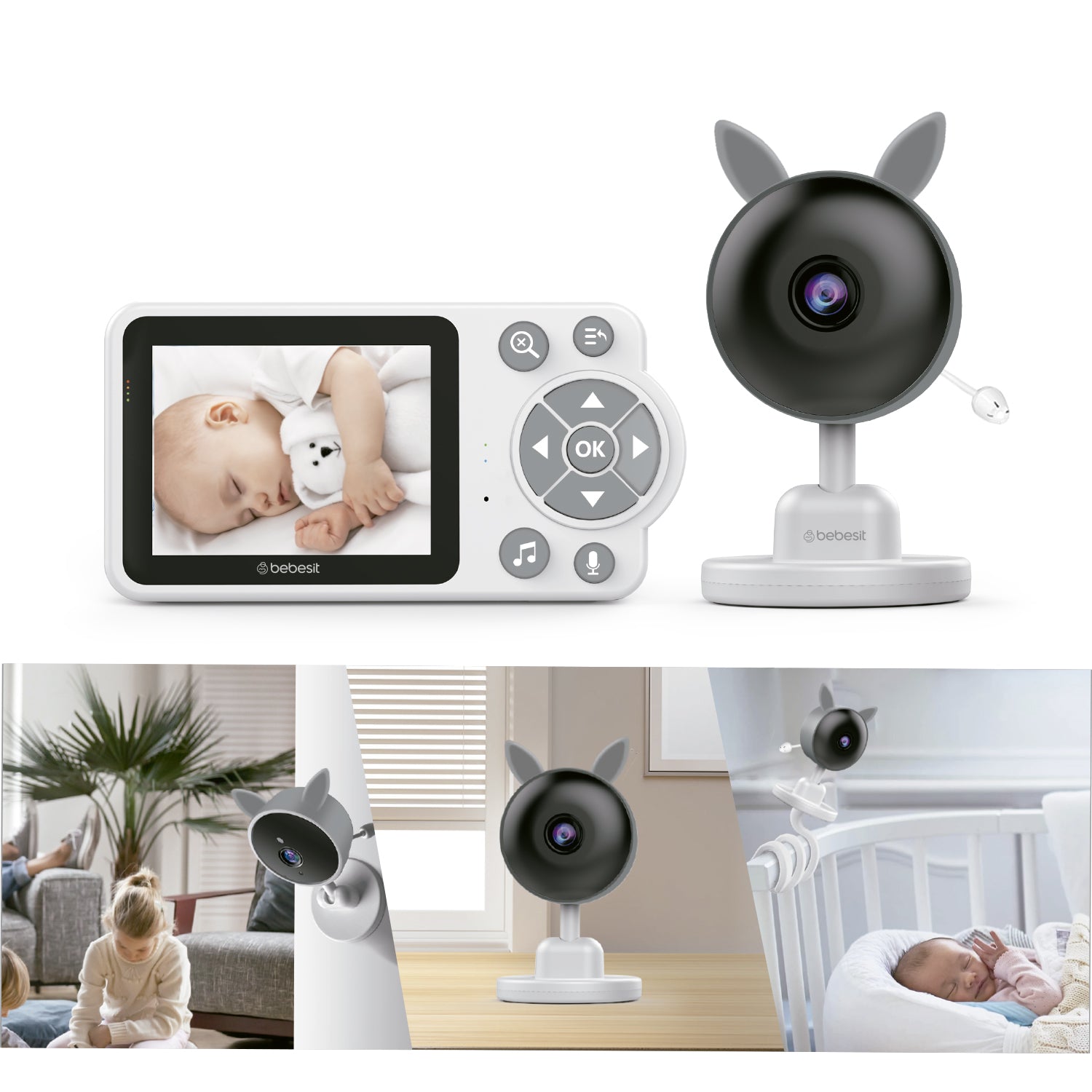 Monitor Camara SmartGuard 2.0 4x Zoom con Ruido Blanco