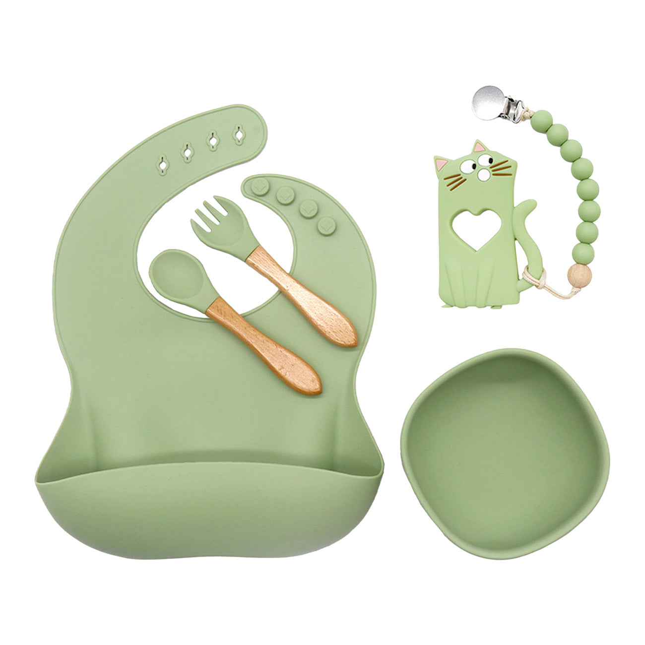 Set Alimentación March Silicona Verde