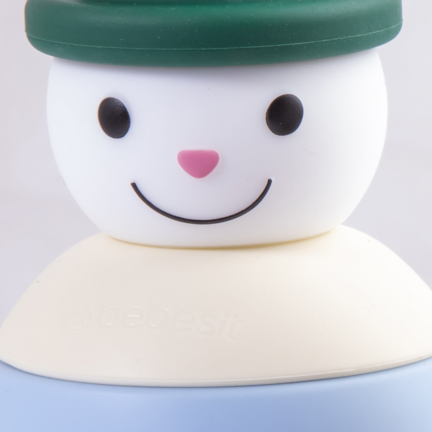 Juguete Muñeco Nieve Montessori Silicona Verde