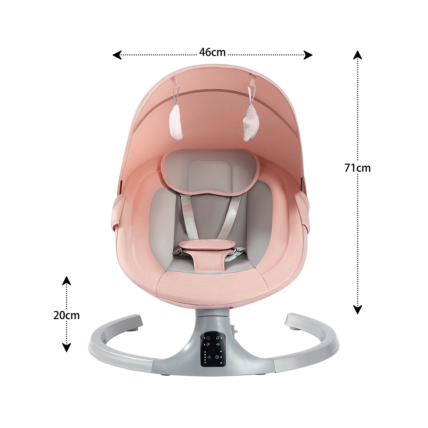 Silla Nido Bouncer Babyswing Smart Rosado