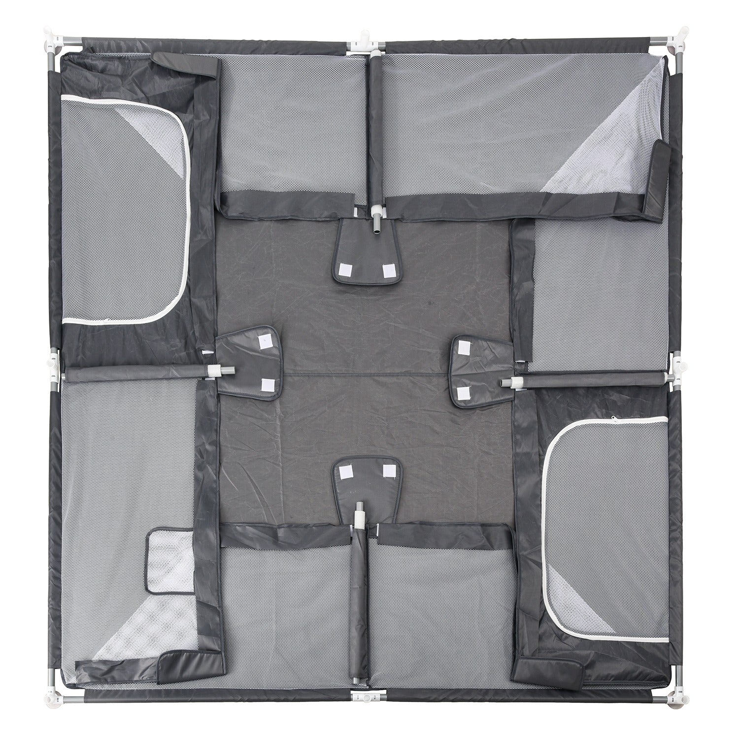 Corral de Juego Infantil Bebés Playpen 2x2m Gris Bebesit