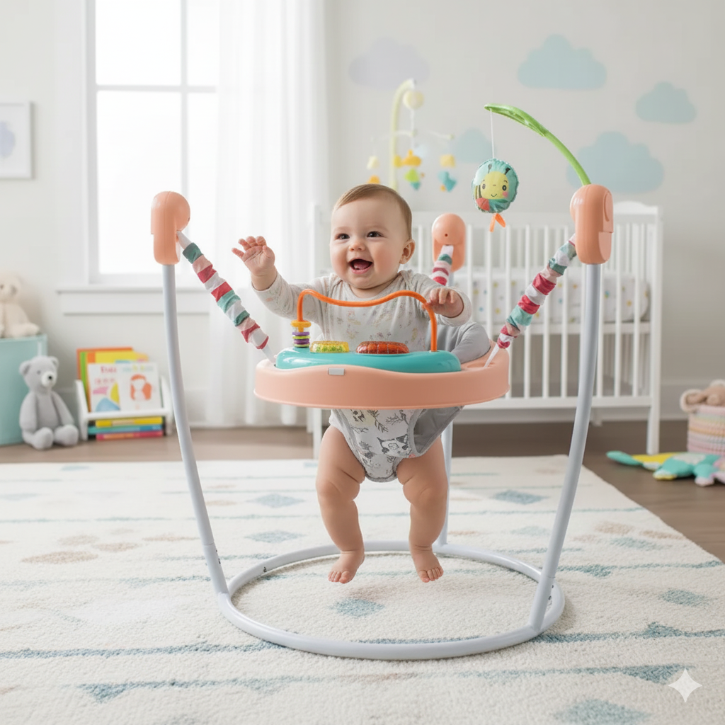 Centro de Actividad Saltarin Con Musica Jump & Play Rosa