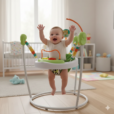 Centro de Actividad Saltarin Con Musica Jump & Play Verde