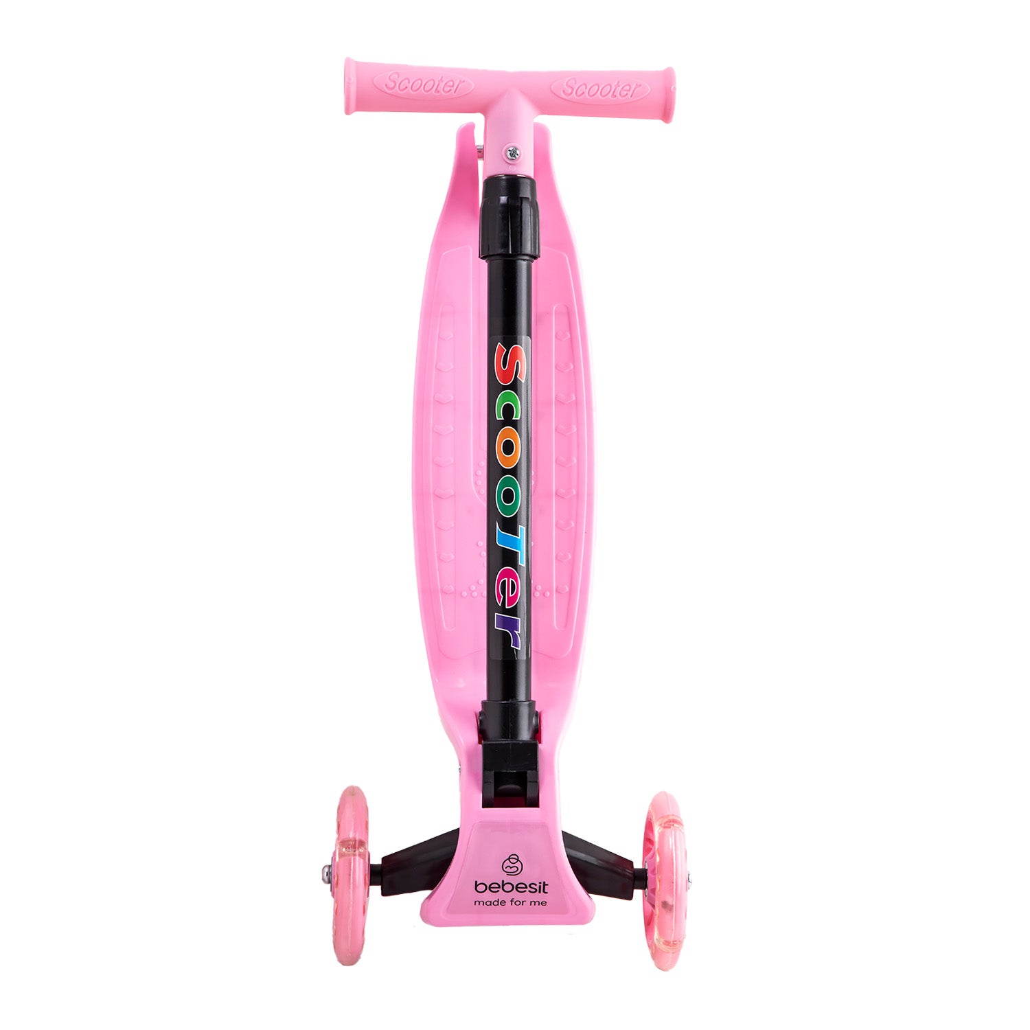 Scooter Monopatín Niña Regulable Plegable XT03 Rosa Bebesit