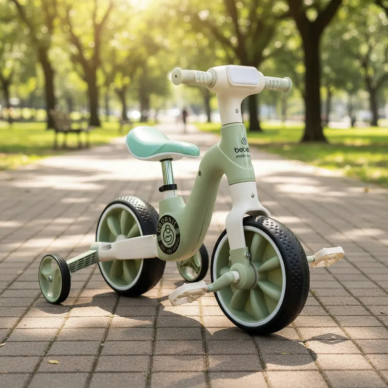 Triciclo Bicicleta Aprendizaje Pedales 2 en 1 XT05 Verde