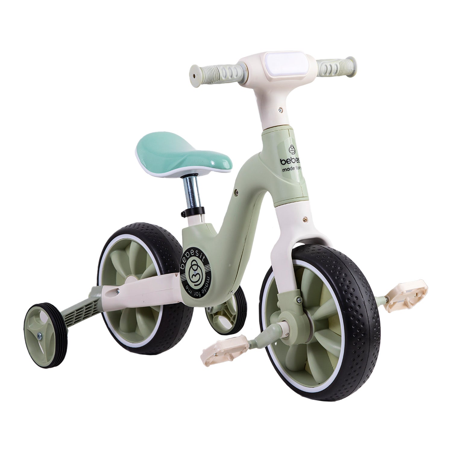 Triciclo Bicicleta Aprendizaje Pedales 2 en 1 XT05 Verde