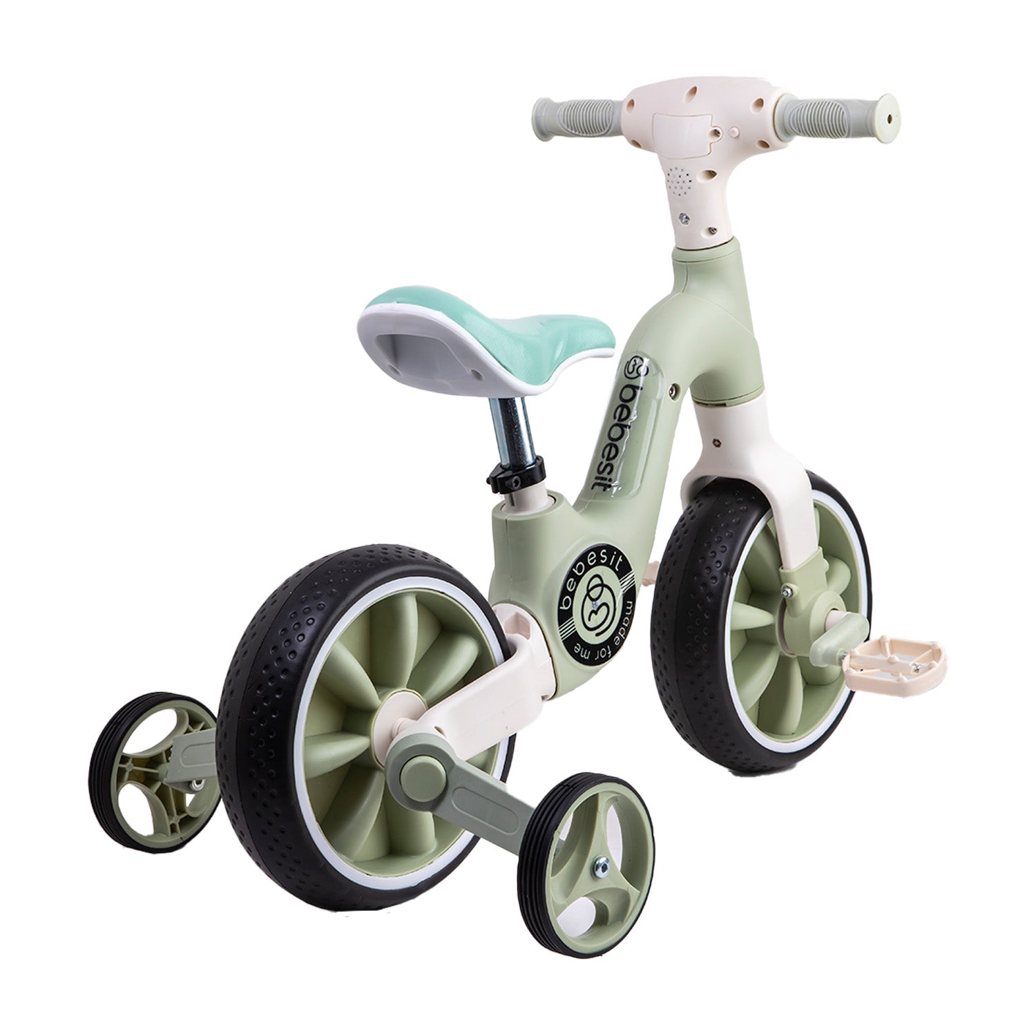 Triciclo Bicicleta Aprendizaje Pedales 2 en 1 XT05 Verde