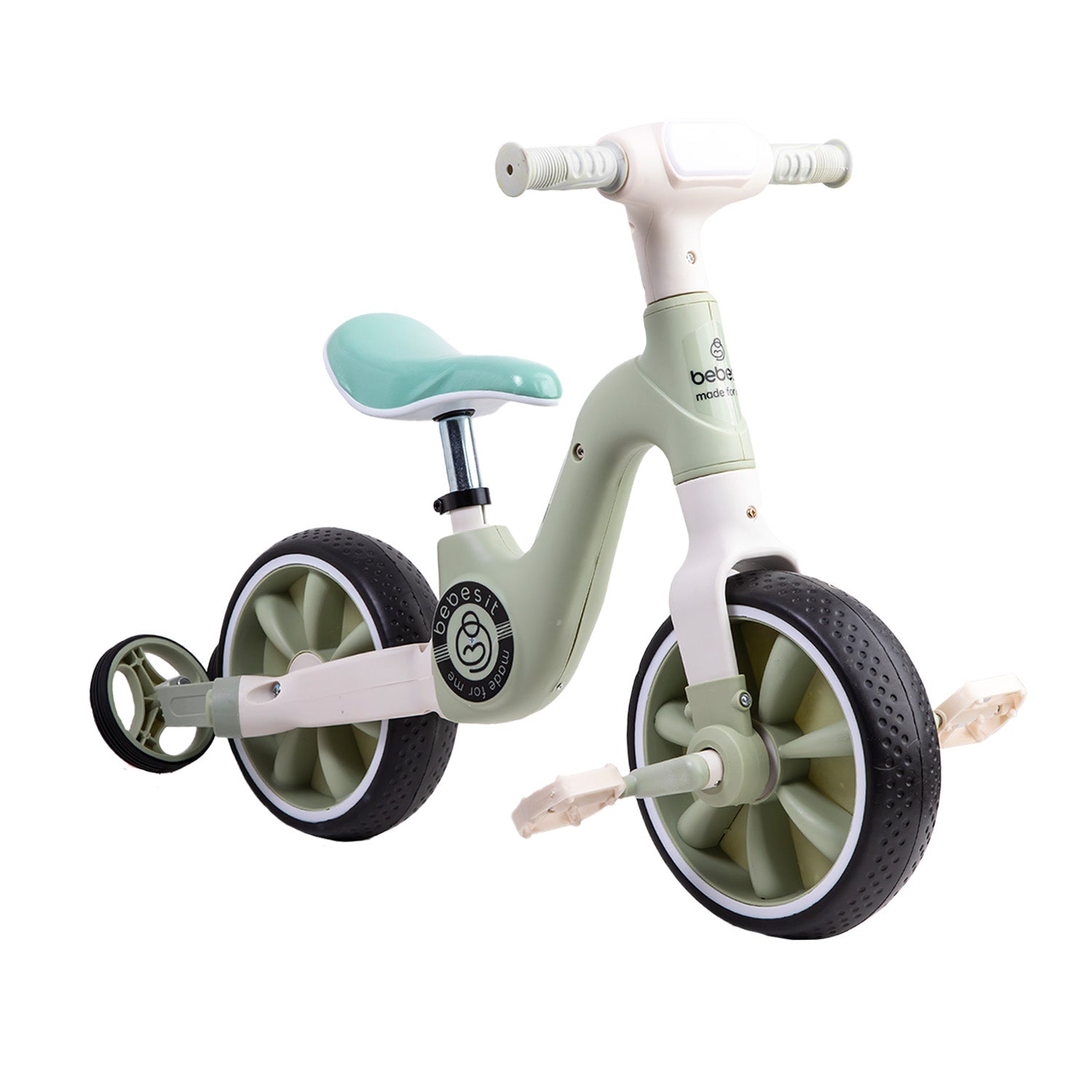 Triciclo Bicicleta Aprendizaje Pedales 2 en 1 XT05 Verde