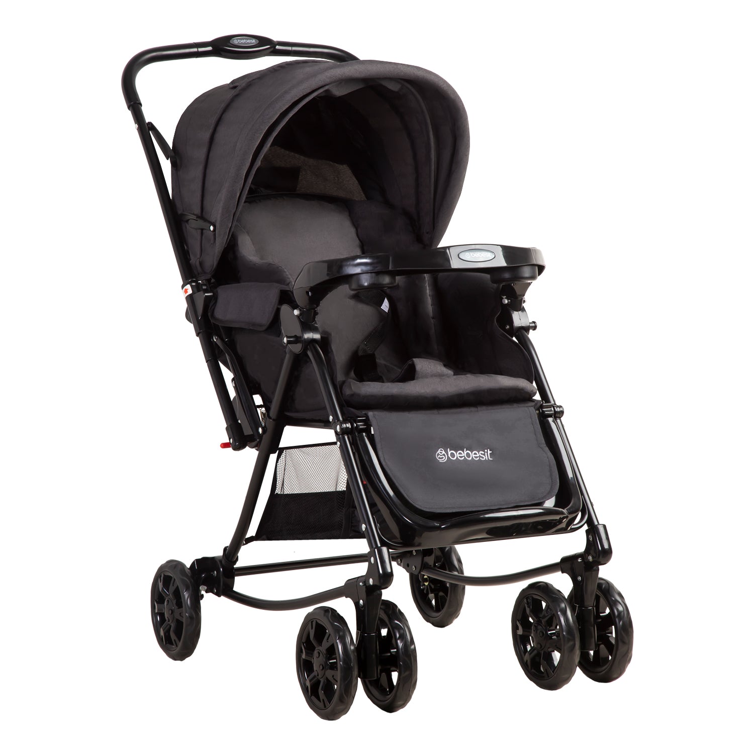 Coche Cuna Paseo Balancin SX Negro Melange