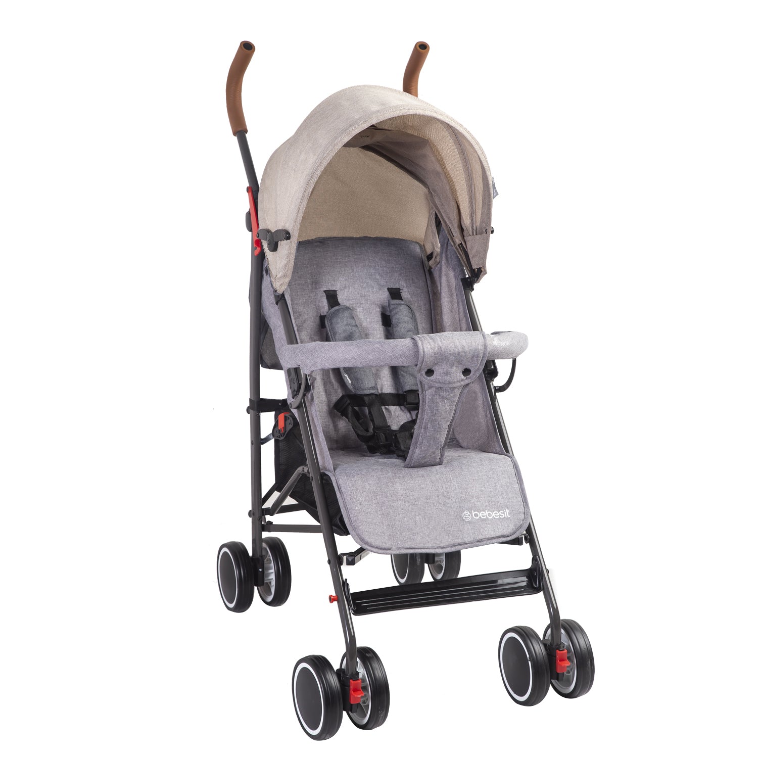 Coche Paragua Clap Melange Beige