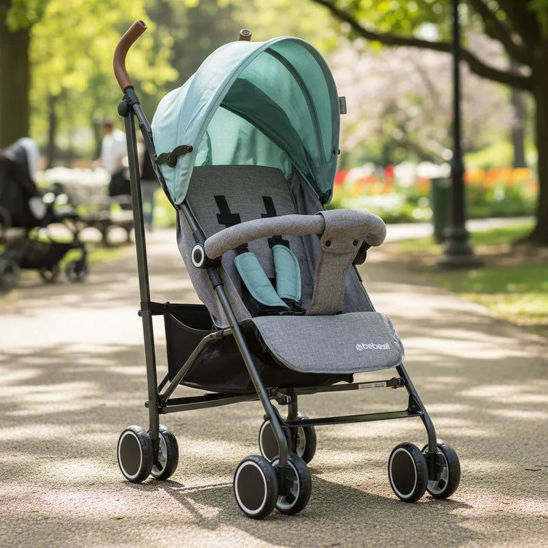 Coche Paragua Clap Melange Verde