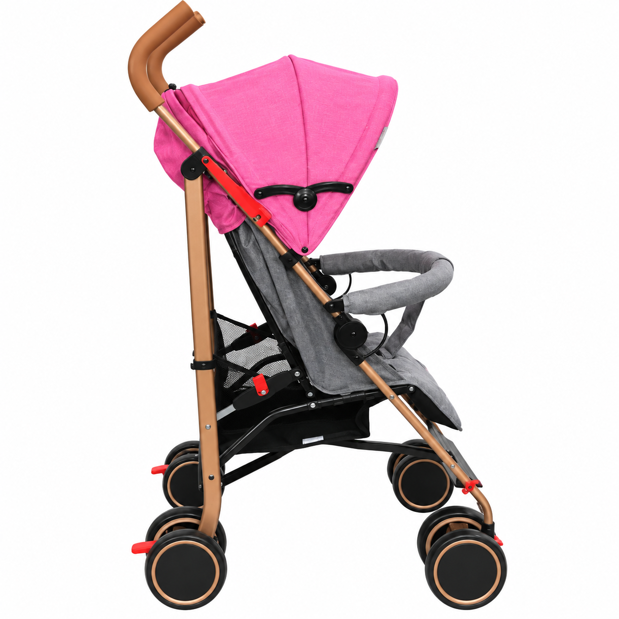 Coche Paragua Clap Melange Rosa Gold