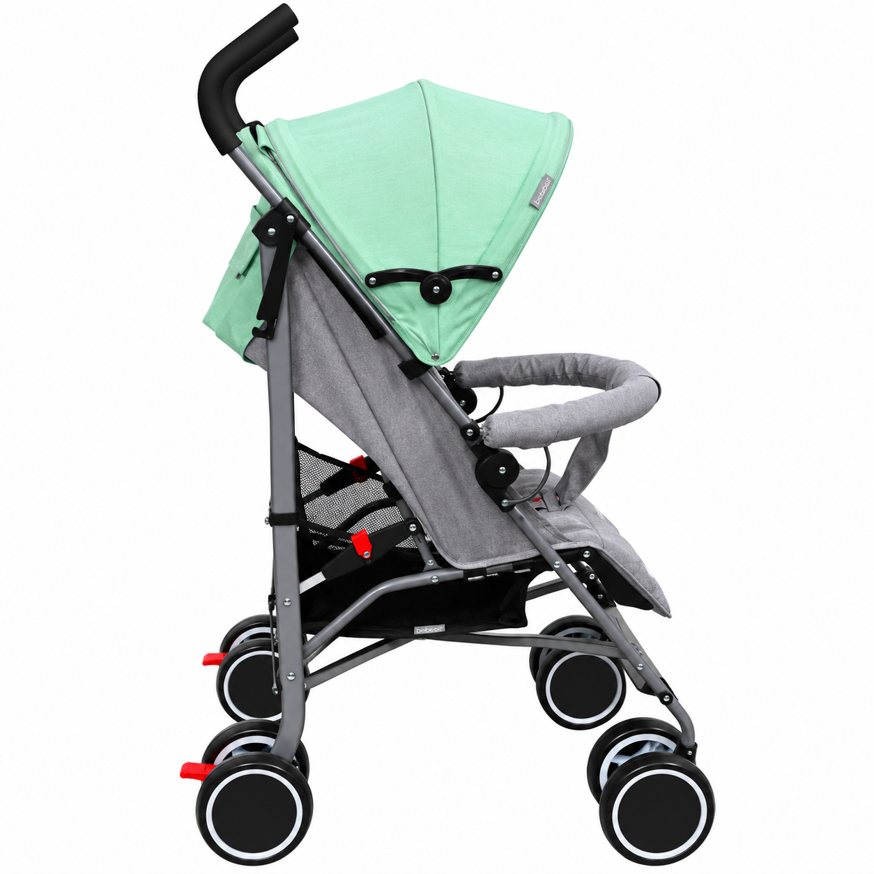 Coche Paragua Clap Melange Verde Gris