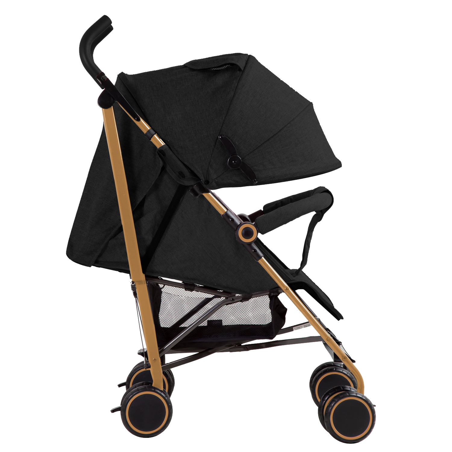 Coche Paragua Clap Negro Gold
