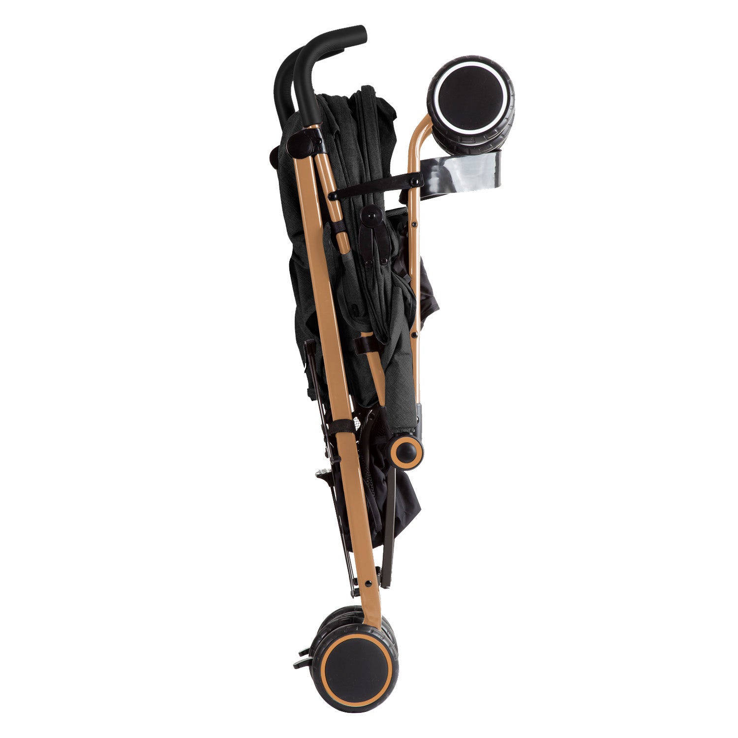 Coche Paragua Clap Negro Gold