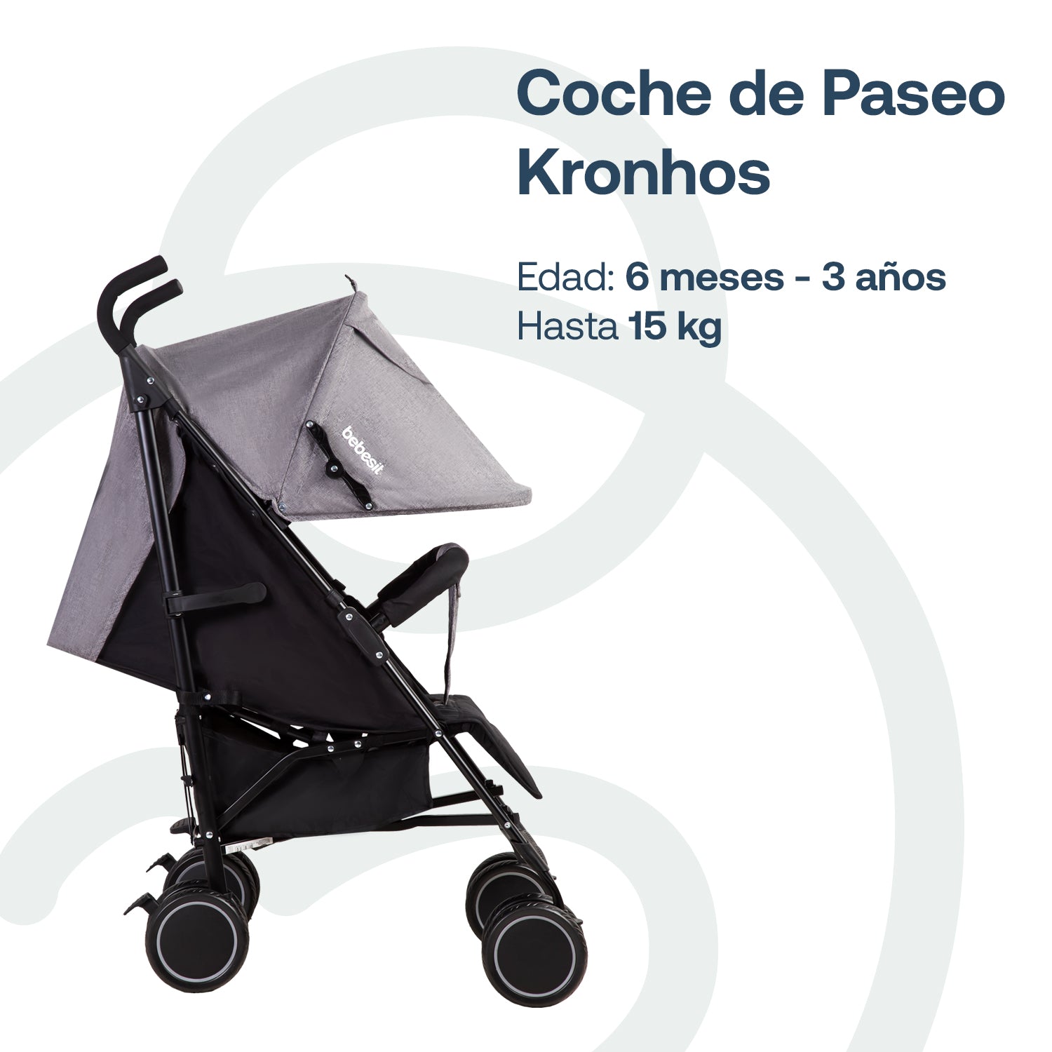 Coche Paragua Khronos Gris Oscuro