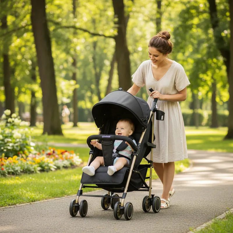 Coche Paragua Khronos Gold Negro