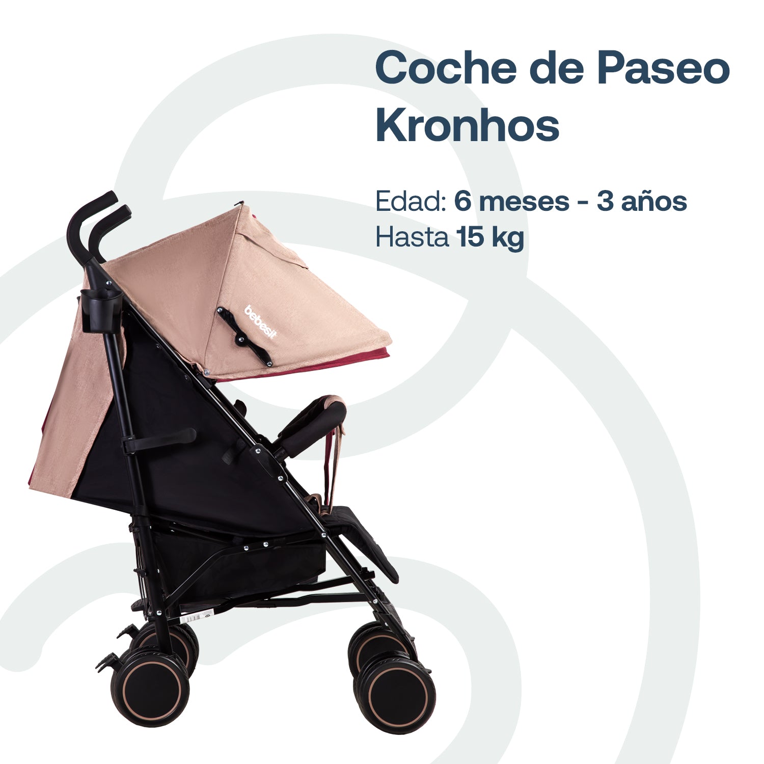 Coche Paragua Khronos Rosado