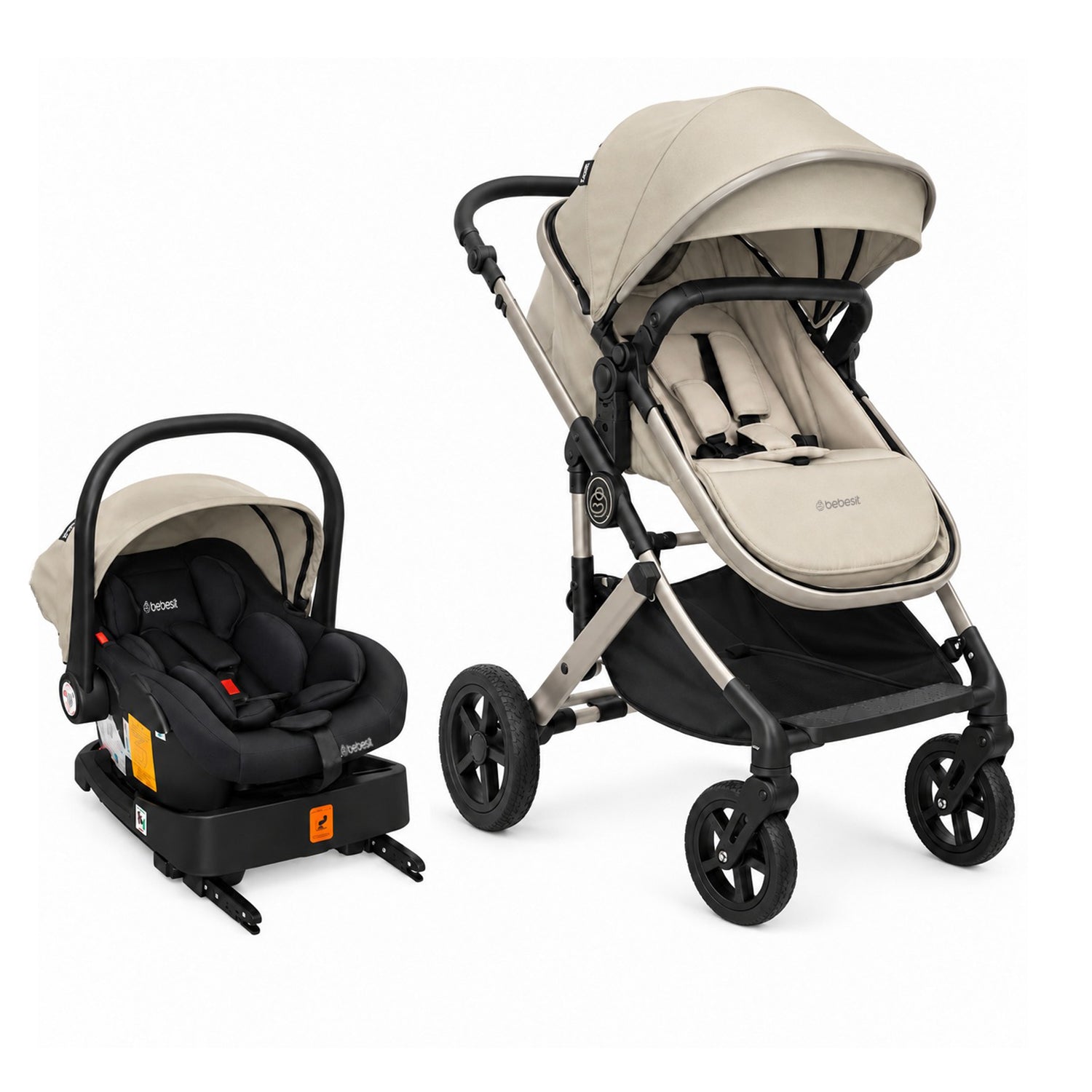 Coche Travel System Allura Isofix Beige