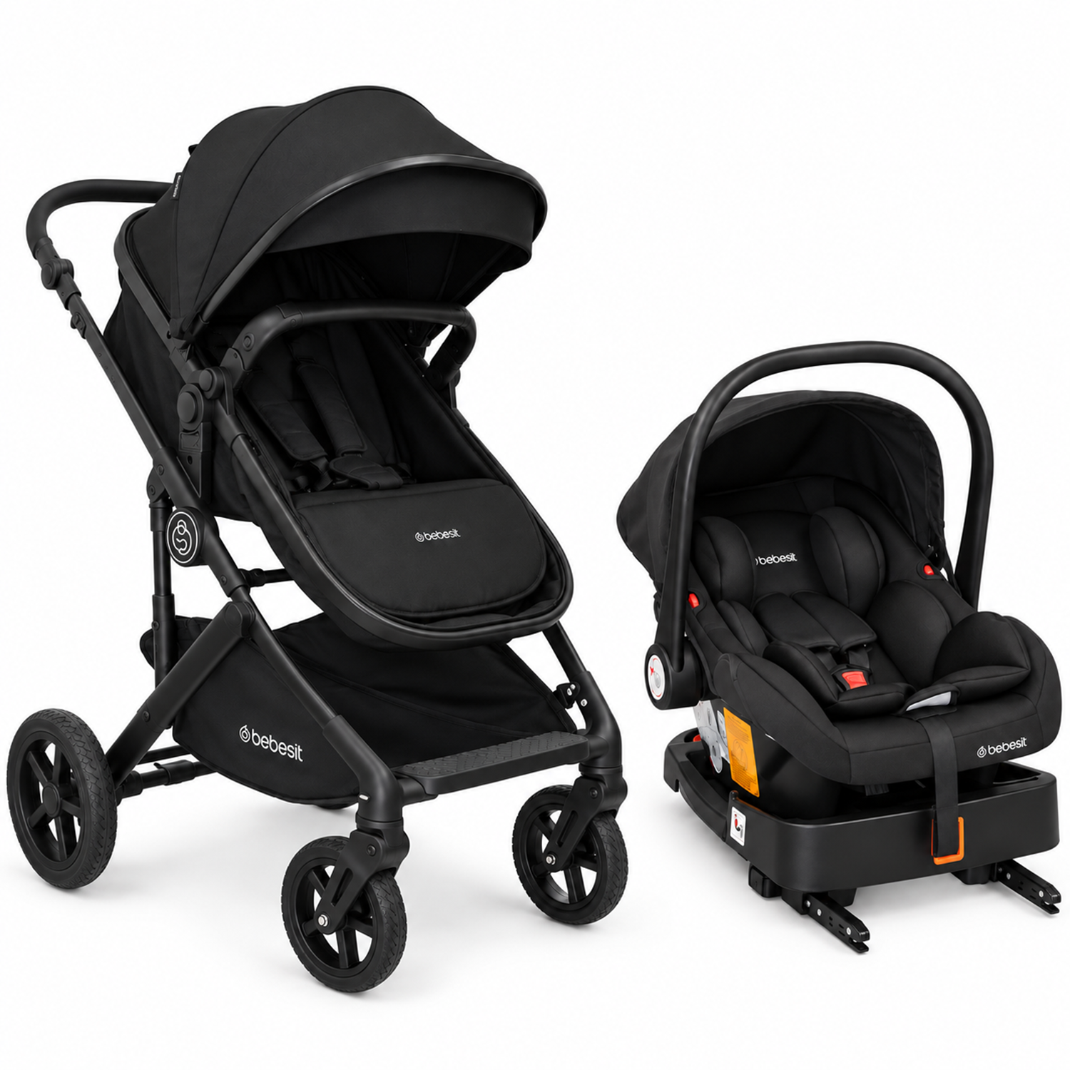 Coche Travel System Allura Isofix Negro