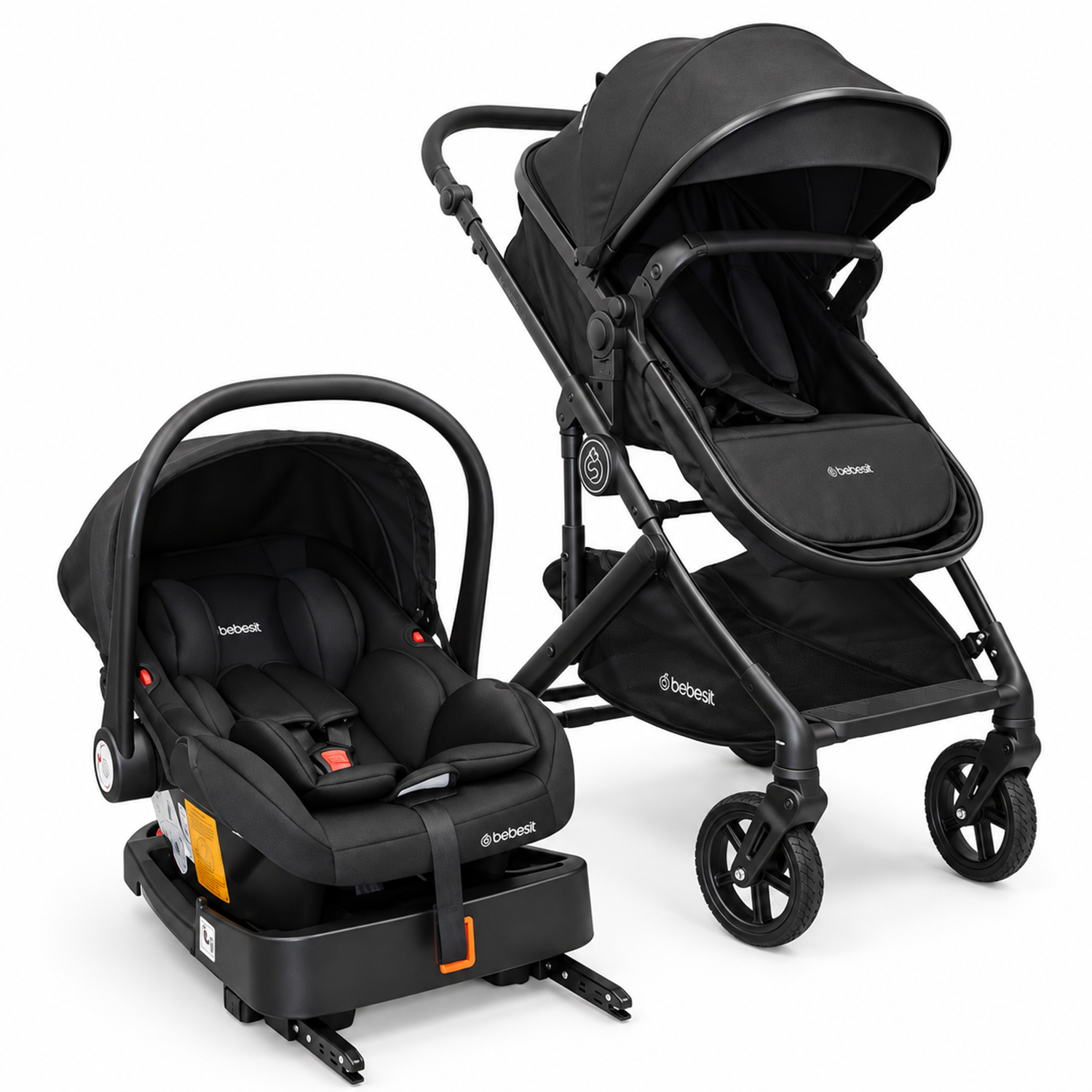 Coche Travel System Allura Isofix Negro