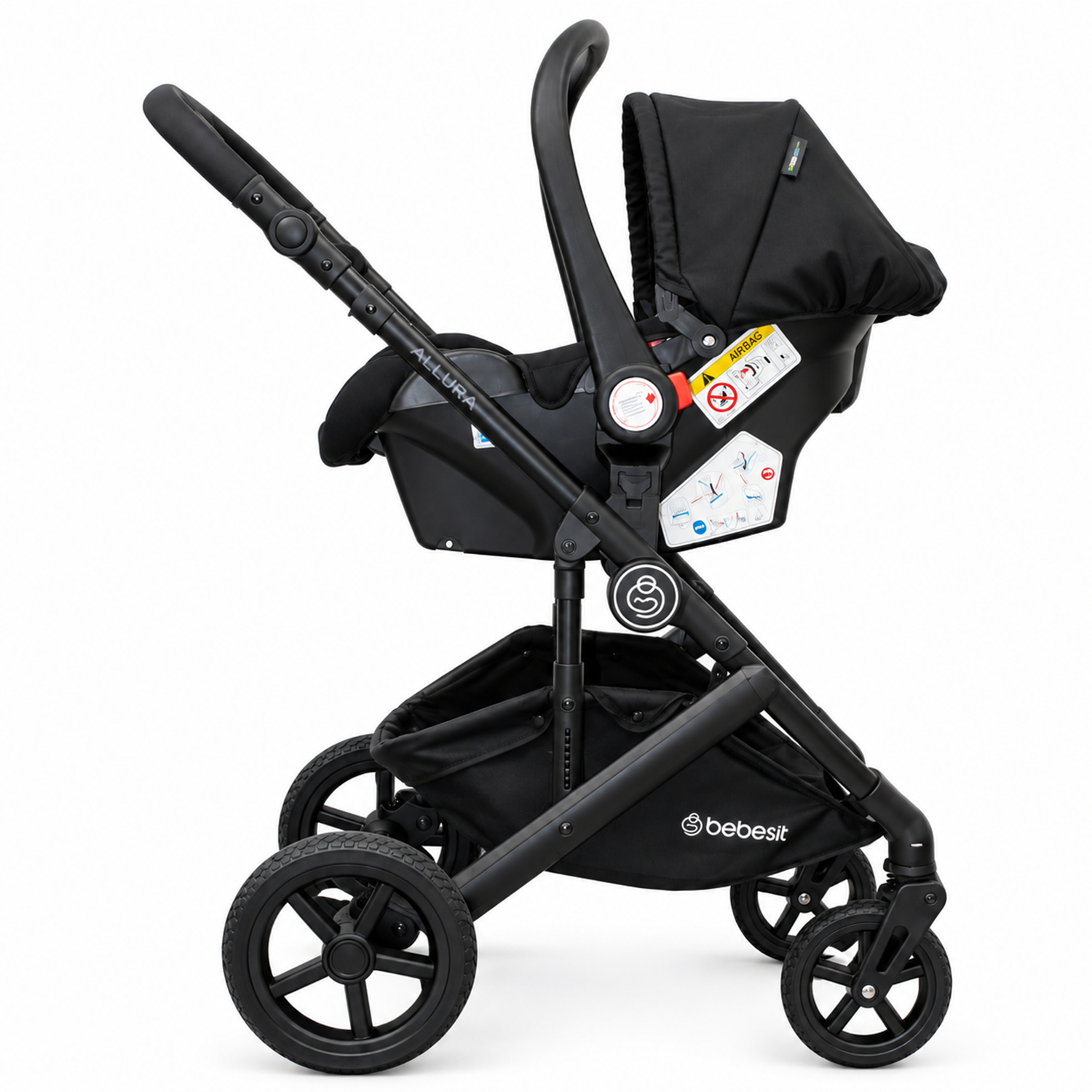 Coche Travel System Allura Isofix Negro