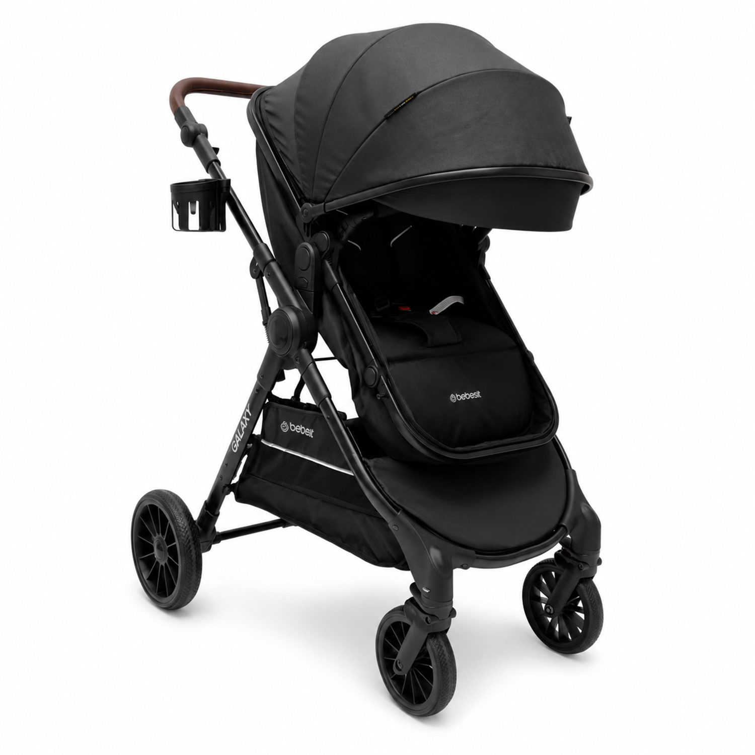Coche Cuna Travel System Galaxy Isofix Negro