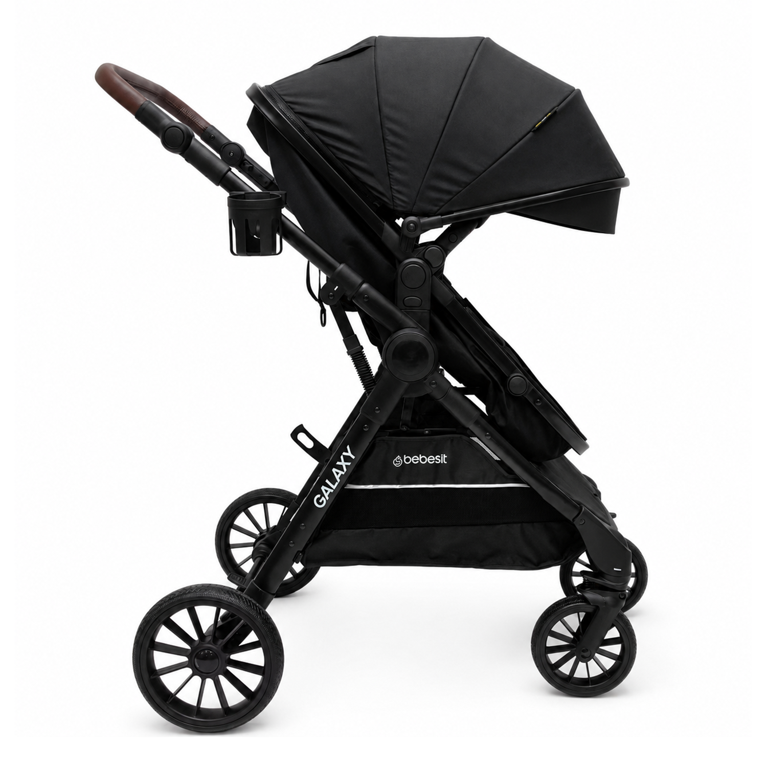 Coche Cuna Travel System Galaxy Isofix Negro