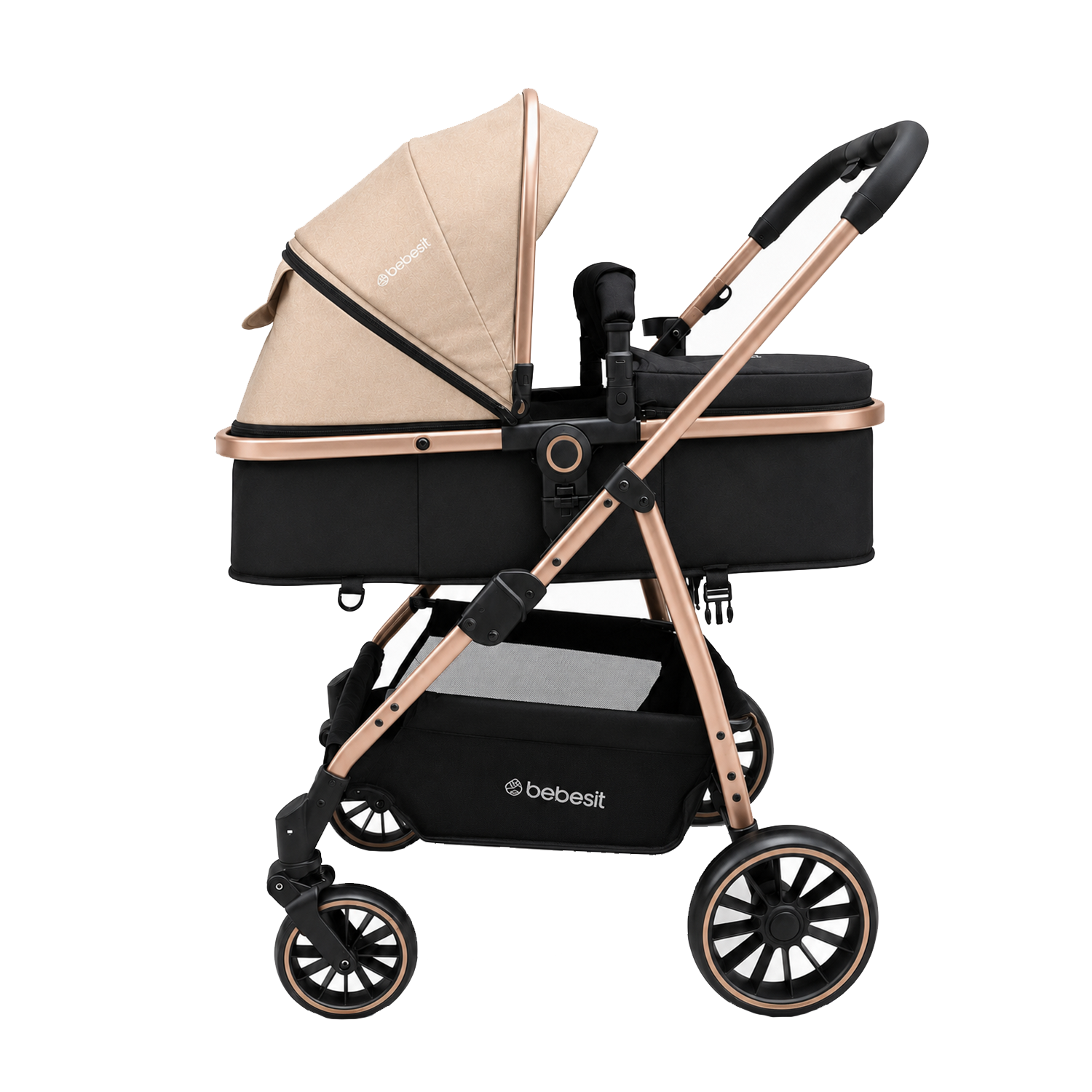 Travel System Aureo Isofix Gold Beige Bebesit