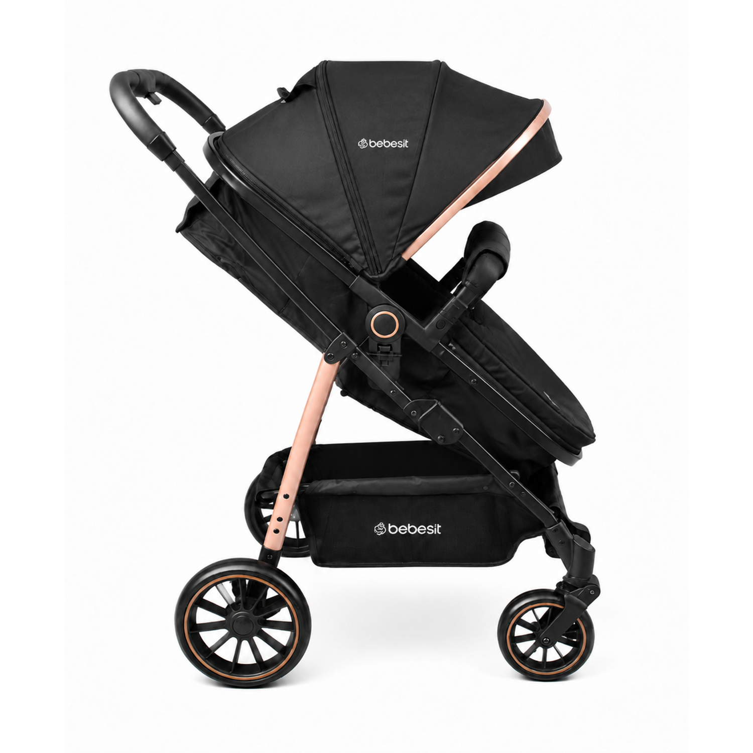 Travel System Aureo Isofix Gold Negro Bebesit